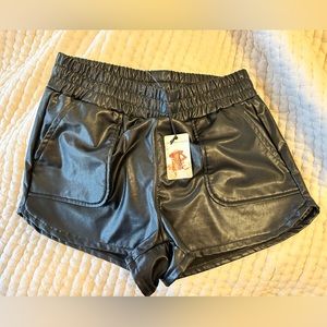 Sincerely Jules faux leather shorts